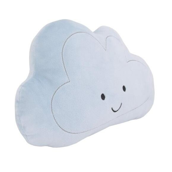 Happy Cloud Shaped Plush Decorative Pillow Soft Nursery Kids Room Throw Cushion - Picture 3 of 7